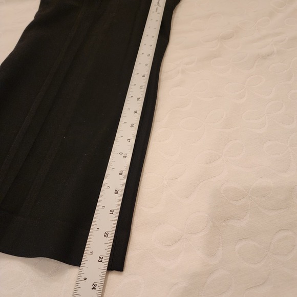 Ann Taylor Womens Pants Size 4 Black Wide Leg Crop Culottes Career Work Trousers - Picture 10 of 12